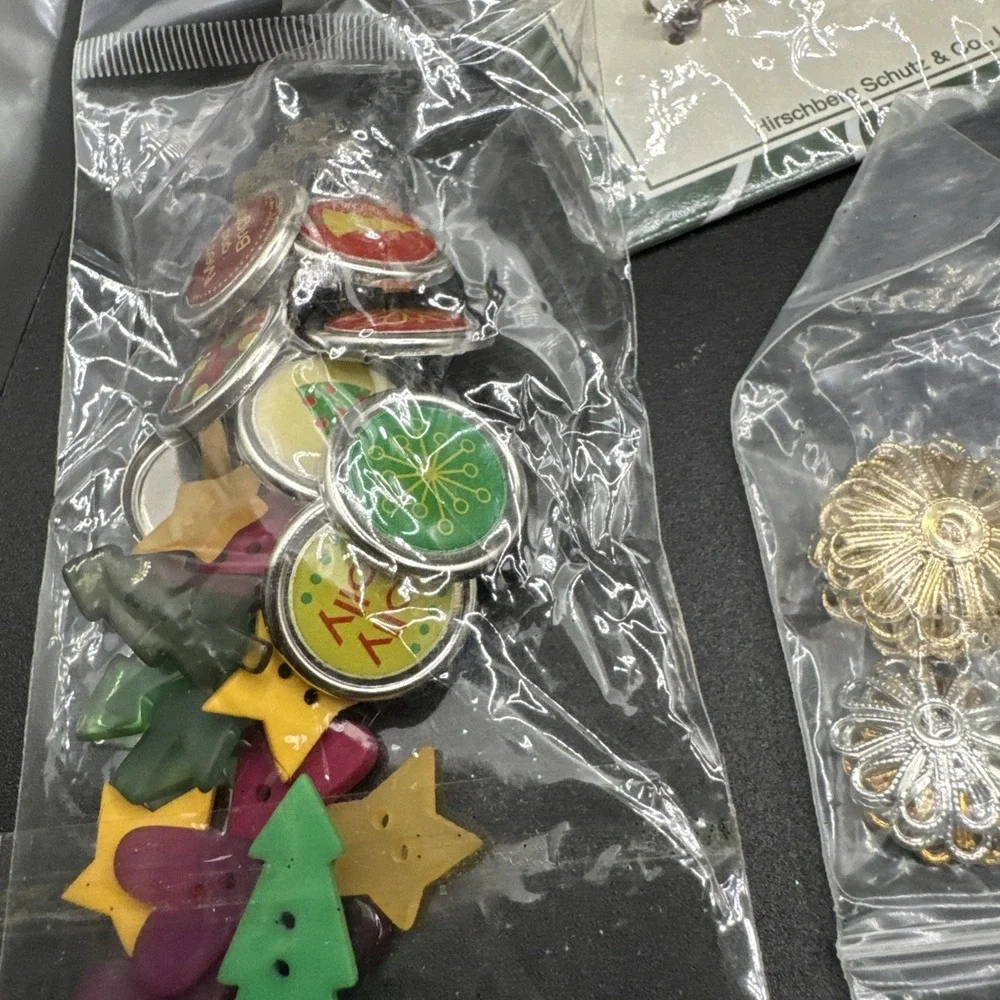 Bundle Of Scrapbooking / Crafting Supplies - ‎ Charms Beads Stickers